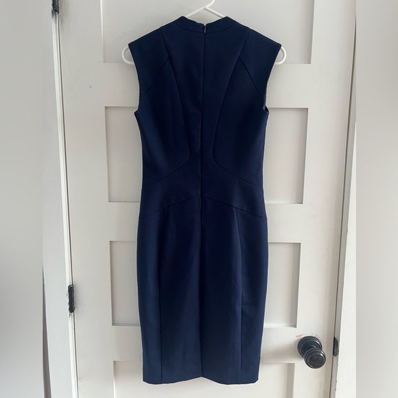 Reiss Delo navy tailored sheath dress size 0 - Picture 10 of 11